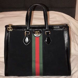 GUCCI Ophidia Suede Tote